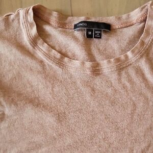 Vince Pink Crew Neck Tee Size M